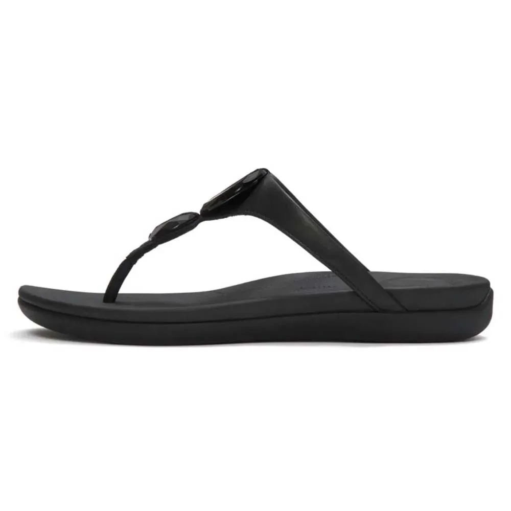 Sandali Solay Glossy Disc Toe Post Black EU 39 - Fitflop - FashionsVida