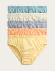 Pack Pure Cotton Core Brights Briefs (2-14 Yrs) Multi male