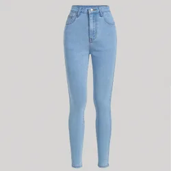 Jeans sólidos para adolescente