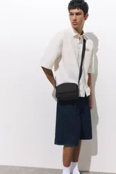 Rubberised Crossbody Bag (Size: )