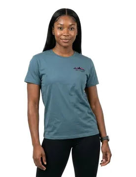 T-shirt à Manches Courtes Mountainscape Creek Blue XS