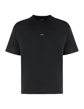 A. p.c. Boxy Micro Logo Cotton Crew-Neck T-Shirt