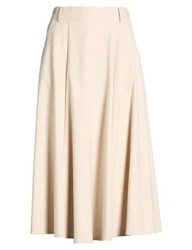 Falda midi Mujer Marfil 38 Mujer - Purotatto - FashionsVida