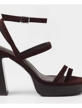 Sandalias de tiras de mujer de tacón con plataforma - Mim - FashionsVida