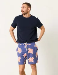 Floral Swim Shorts Navy Mix male