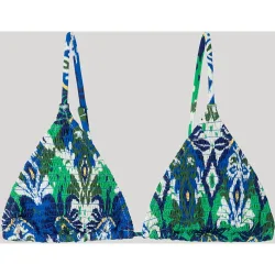 Top bikini triangular sin aro