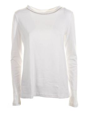 Maglia A Maniche Lunghe Bianca