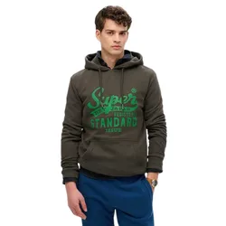 Felpa Con Cappuccio Standard Script Vintage Black L