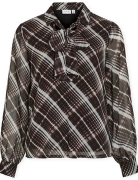 Blusen Top Daliana Kika - Black Beauty/kika Fr 40 Female - Vila - FashionsVida