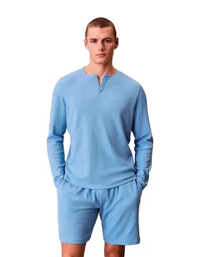 T-shirt De Pyjama à Manches Longues Lv00nm2907 Gulf Blue S