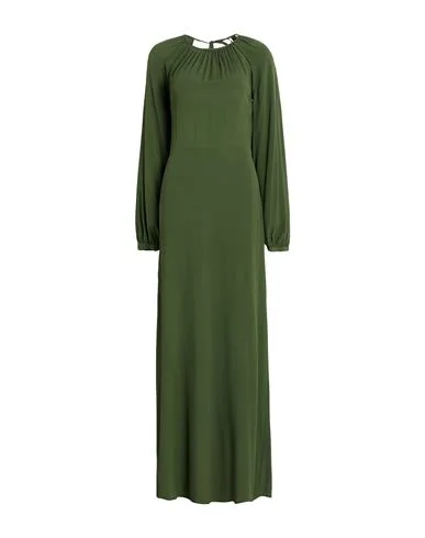 Maxi-Kleid Damen Dunkelgrün 38 Damen - SEMICOUTURE - FashionsVida