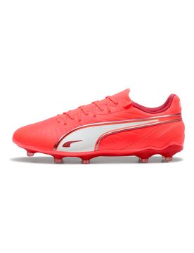 Scarpe da Calcio Rosse per Terreni Sintetici e Naturali King Match FG/AG 42½
