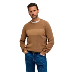 Maglione Waffle Regular Fit Brown S
