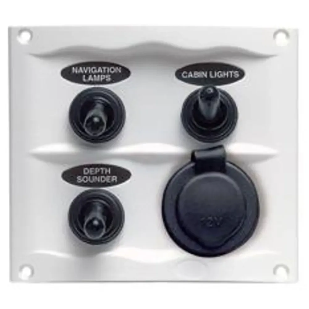 On-off Dc 3 Switches Panel 16a White One Size unisex - Bep Marine - FashionsVida
