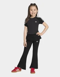 Womens SET DI LEGGINGS E T-SHIRT SLIM IN MAGLIA - Nero, nero nero Bambino taglia 7-8Y