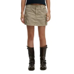 Minijupe Cargo Cobblestone Grey L