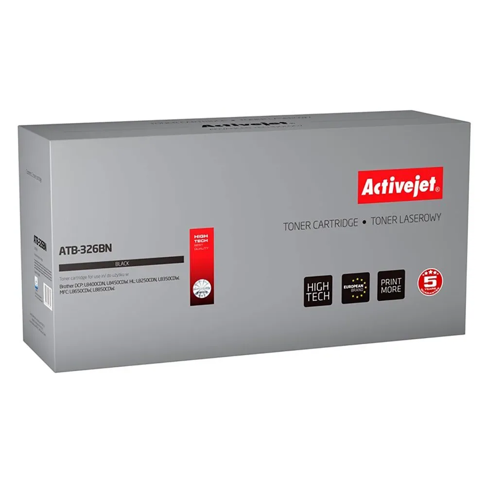 Toner Atb-326bn Brother Black One Size unisex - ActiveJet - FashionsVida