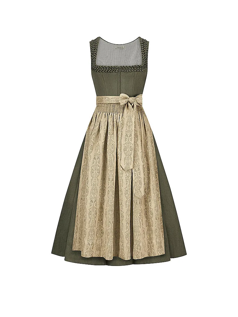 Dirndl VRENI 80cm oliva 40 - Gottseidank - FashionsVida