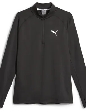Run Cloudspun Half-Zip Herren Sweatshirt, schwarz XXL