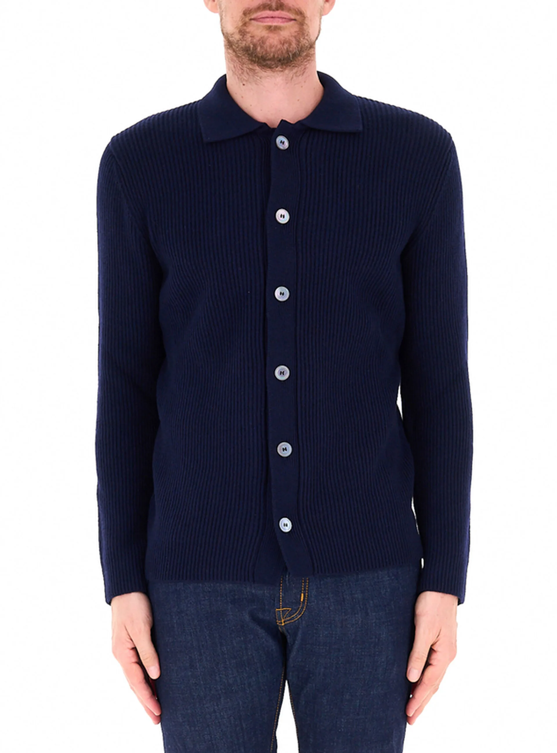 Cardigan misto lana BLU NOTTE 54 - Gran Sasso - FashionsVida