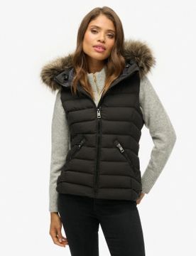 Para mujer. W5011753A Chaleco Fuji Faux Fur (M), Casual, Poliéster