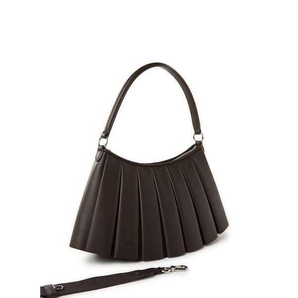 Sac moyen Lenglen plissé en cuir - Lacoste - FashionsVida