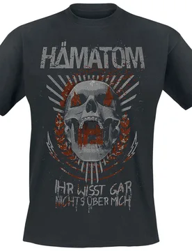 T-Shirt - Ihr wisst gar nichts über mich - S bis 5XL - für Männer - Größe 5XL - schwarz - Lizenziertes Merchandise! - Männer - male - Hämatom - FashionsVida
