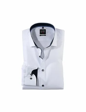 Hemd Body Fit Extralange Ärmel weiss 38 herren - OLYMP LEVEL FIVE - FashionsVida
