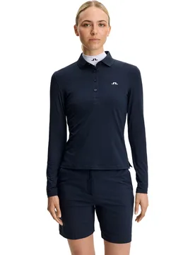 Polo Flor, Langarm, navy m - J.lindeberg - FashionsVida