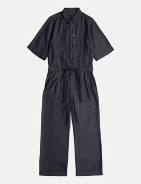 Regular-Fit Jumpsuit Blau M