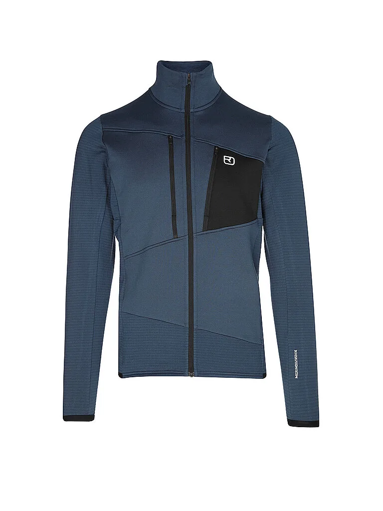 Herren Fleecejacke Grid dunkelblau XL M - Ortovox - FashionsVida