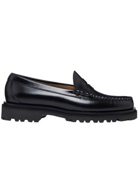 Mocassini Weejuns Step-Lug Larson Penny Loafers Black Leather