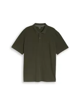 Plus basic polo with contrast male