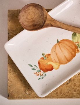Vassoio con motivo zucca - multicolor
