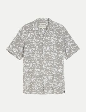 Hemd mit Allover-Print Grau S