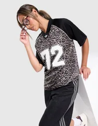 Leopard Varsity T-Shirt - Damen, Mehrfarbig - female - Size: XS