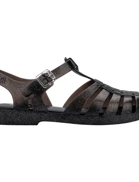 Sandales En Gelée Possession Shiny Black Glitter EU 40