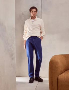 Pantalon hombre de cinco bolsillos sport regular algodón elastómero - Dustin - FashionsVida