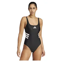 Stripes U Back Swimsuit Black / White 42 Women