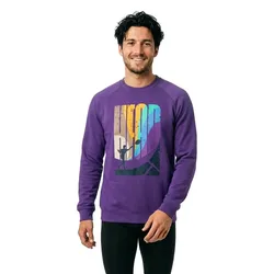Rally Crewneck Sweatshirt Purple L