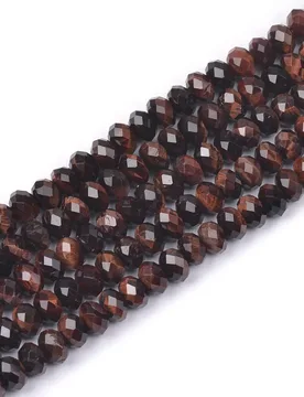 Natural Red Tiger Eye Stone Loose r Beads for Jewelry Making DIY Faceted Rondelle Handmade Bracelet Accessories - Aliexpress - FashionsVida