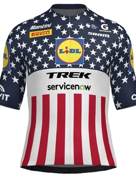 Maglia A Maniche Corte Lidl Trek Usa National Champion Multicolor