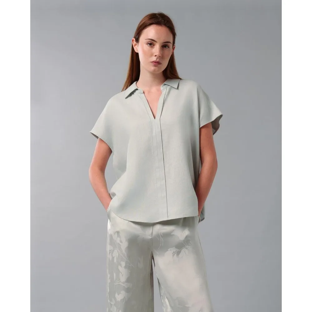 Camisa de mujer de lino corte clásico - Calvin Klein - FashionsVida