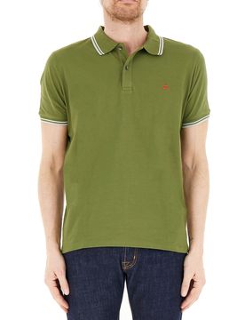 Polo in cotone VERDE MILITARE XL