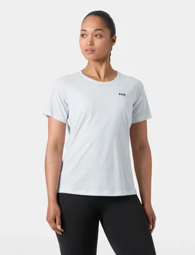 Women's Trail Short Sleeve T-Shirt Purple L - Even Light Purple - Female - Helly Hansen - FashionsVida