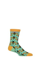 Pair Manchester Bee Cotton Socks Manchester Bee 8-12 - Multi Coloured - Size: 8-12