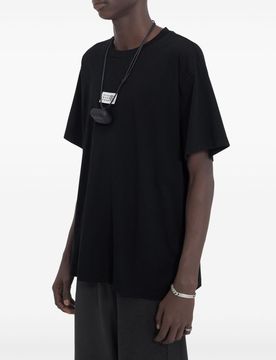T-shirt nero uomo stampa logo