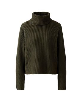 Ouí Rollkragenpullover oliva 38