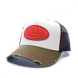 Casquette De Camionneur Vd/c2/sum/man Khaki / Black / Red One Size unisex