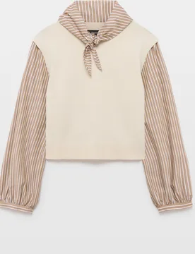 Jersey combinado de mujer - Tintoretto - FashionsVida